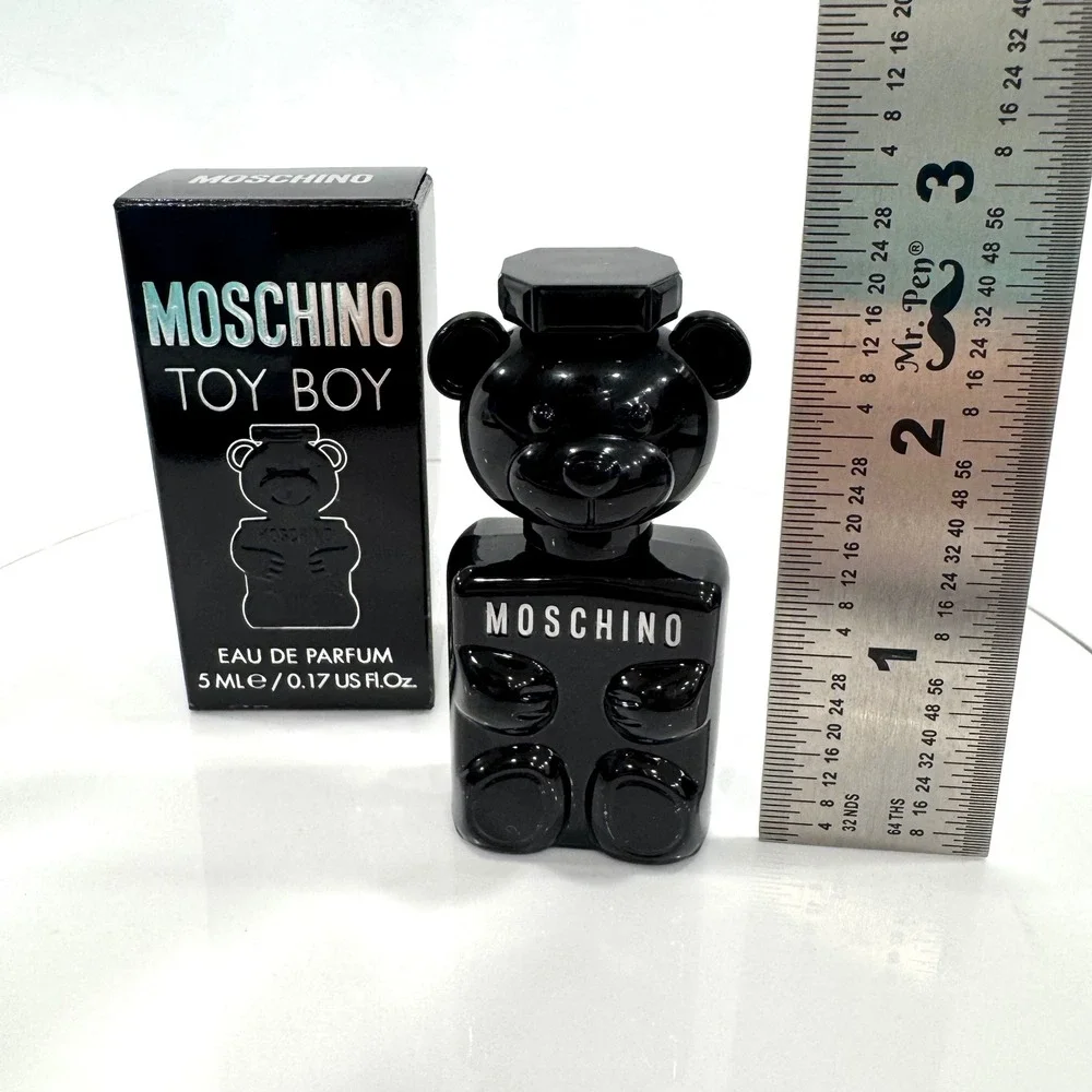 Moschino Toy Boy Eau de Parfum Men 5ml 0.17oz Mini Black Teddy Bear Fragrance